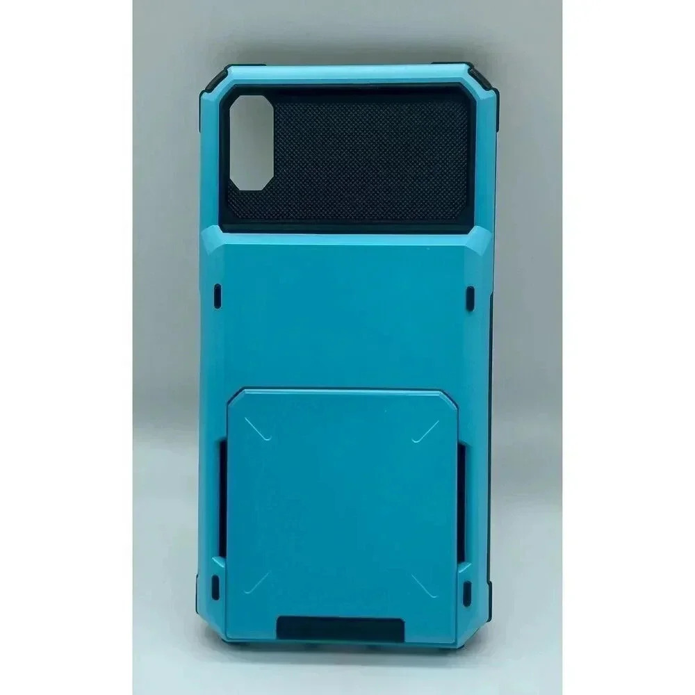 Vofolen Case For iPhone XS Max Wallet‎ ID Slot 4 Credit Card Holder Light Blue